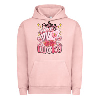 Pigment Salmon feeling lucky Urban Hoodie - MaliasSmallBusiness
