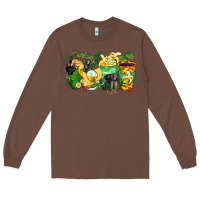 Chestnut monkey coffee cups Long Sleeve Tee - Zillion Design Studio