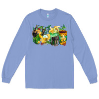 Colony Blue monkey coffee cups Long Sleeve Tee - Zillion Design Studio