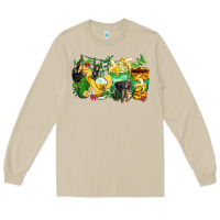 Mushroom monkey coffee cups Long Sleeve Tee - Zillion Design Studio