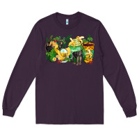 Plum monkey coffee cups Long Sleeve Tee - Zillion Design Studio