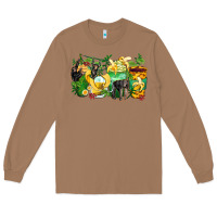 Toasted Coconut monkey coffee cups Long Sleeve Tee - Zillion Design Studio