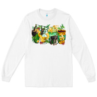 White monkey coffee cups Long Sleeve Tee - Zillion Design Studio