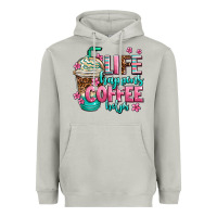 Moon Dust life happens coffee  helps Heavyweight Hoodie - AdoDesignShop