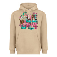 Mushroom life happens coffee  helps Heavyweight Hoodie - AdoDesignShop