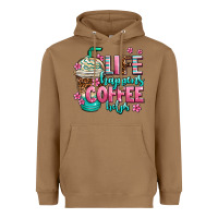Toasted Coconut life happens coffee  helps Heavyweight Hoodie - AdoDesignShop