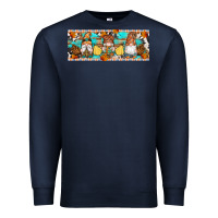 Navy Fall Gnomes Premium Sweatshirt - Artiststas
