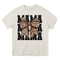 Cream mama leopard Heavy Core Tee - CowhideDigitalArt