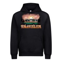 Black traveler Urban Hoodie - NancyCooperArtShop