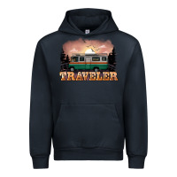 Navy traveler Urban Hoodie - NancyCooperArtShop