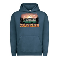 Pigment Midnight Navy traveler Urban Hoodie - NancyCooperArtShop