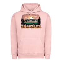 Pigment Salmon traveler Urban Hoodie - NancyCooperArtShop