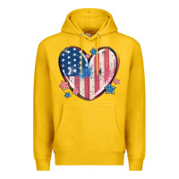 Lemon usa heart Premium Hoodie - MaliasSmallBusiness