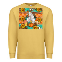 Antique Gold Goat family fall pumpkins gemstone Premium Sweatshirt - Artiststas