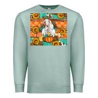 Seafoam Goat family fall pumpkins gemstone Premium Sweatshirt - Artiststas
