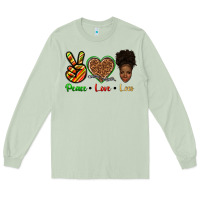 Matcha peace love locs Long Sleeve Tee - texasbilliewilder