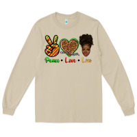 Mushroom peace love locs Long Sleeve Tee - texasbilliewilder