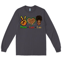 Smoke peace love locs Long Sleeve Tee - texasbilliewilder