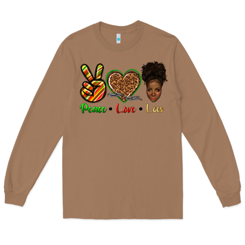 Peace Love Locs Long Sleeve Tee by texasbilliewilder | Teevron