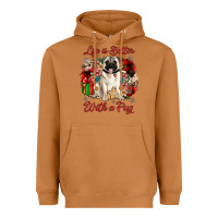 Meerkat Christmas life is better with a pug Heavyweight Hoodie - JahusDesignShop