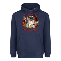 Navy Christmas life is better with a pug Heavyweight Hoodie - JahusDesignShop