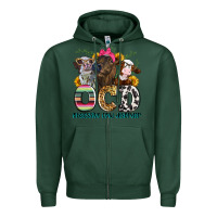 Sports Green ocd obsessive cow disorder Zipper Hoodie - Zillion Design Studio