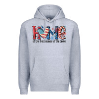 Home Of The Free Because Of The Brave Premium Hoodie | Teevron