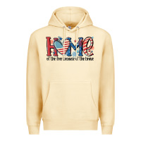 Pina Colada home of the free because of the brave Premium Hoodie - MaliasSmallBusiness