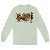 Matcha peace love melanin Long Sleeve Tee - texasbilliewilder