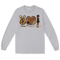 Moon Dust peace love melanin Long Sleeve Tee - texasbilliewilder