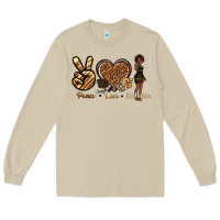 Mushroom peace love melanin Long Sleeve Tee - texasbilliewilder