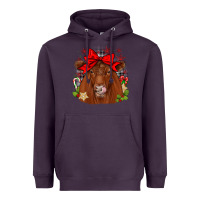 Plum christmas red angus Heavyweight Hoodie - JahusDesignShop