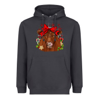 Smoke christmas red angus Heavyweight Hoodie - JahusDesignShop