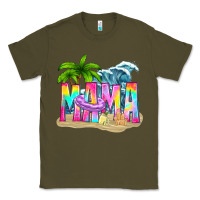 Army Green summer mama Classic Tee - texasbilliewilder