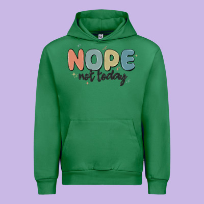 Nope Not Today Urban Hoodie Designed By Maliassmallbusiness