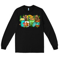 Black bear coffee cups Long Sleeve Tee - Zillion Design Studio