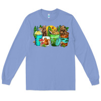 Colony Blue bear coffee cups Long Sleeve Tee - Zillion Design Studio
