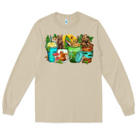 Mushroom bear coffee cups Long Sleeve Tee - Zillion Design Studio