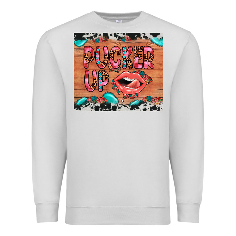 Pucker Up Premium Sweatshirt by JahusDesignShop | Teevron