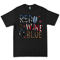 Black red wine blue Premium Tee - CowhideDigitalArt