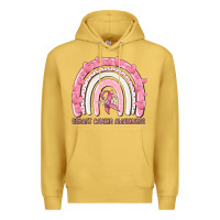 Antique Gold breast cancer  awareness rainbow Premium Hoodie - MaliasSmallBusiness