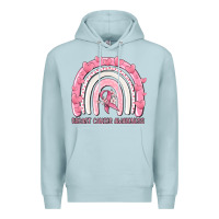 Blue Mist breast cancer  awareness rainbow Premium Hoodie - MaliasSmallBusiness