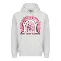 Dove Grey breast cancer  awareness rainbow Premium Hoodie - MaliasSmallBusiness