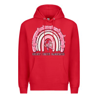 Red breast cancer  awareness rainbow Premium Hoodie - MaliasSmallBusiness