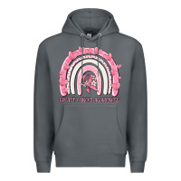 Rock breast cancer  awareness rainbow Premium Hoodie - MaliasSmallBusiness
