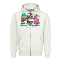 Oatmeal Heather pca patient care assistant Zipper Hoodie - Zillion Design Studio