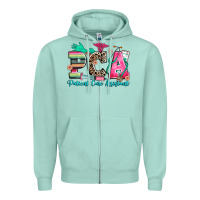 Seafoam pca patient care assistant Zipper Hoodie - Zillion Design Studio