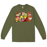 Army Green baseball and softball coffee cups Long Sleeve Tee - Zillion Design Studio