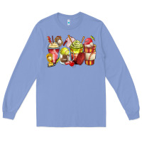 Colony Blue baseball and softball coffee cups Long Sleeve Tee - Zillion Design Studio