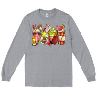 Heather Grey baseball and softball coffee cups Long Sleeve Tee - Zillion Design Studio